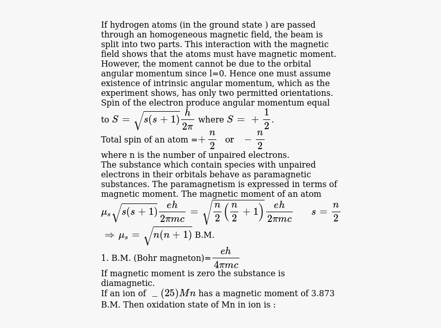 Ion M A Has The Magnetic Moment, HD Png Download