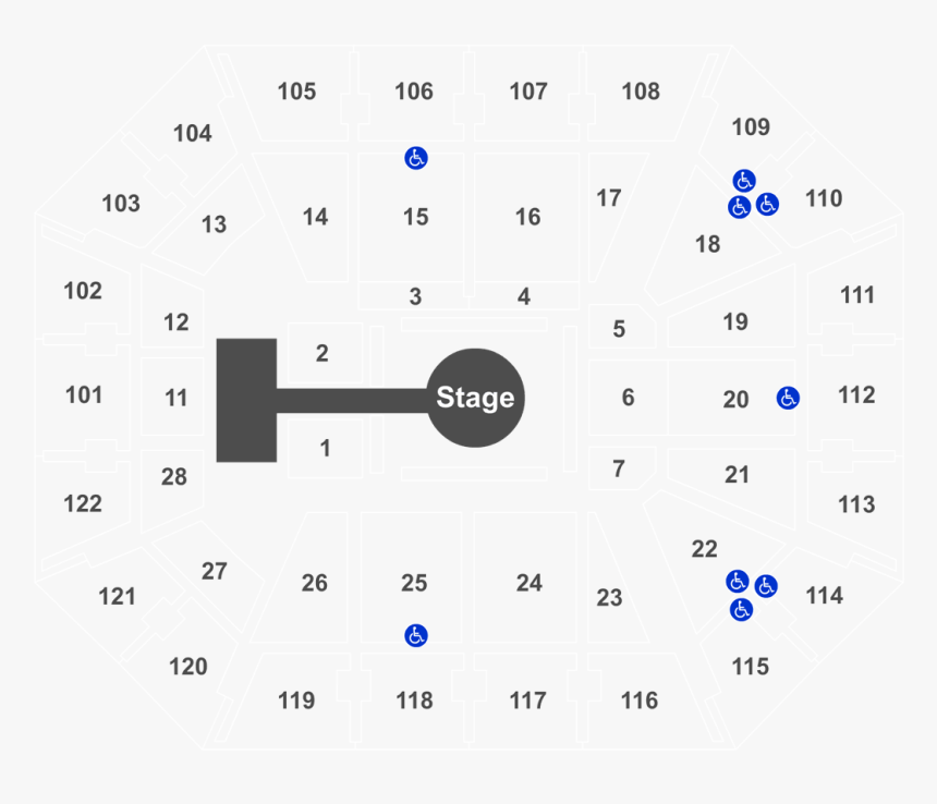 Mohegan Sun Arena Seating Chart, HD Png Download