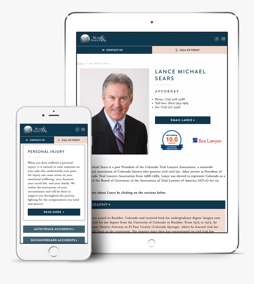 Sears & Associates, P - Website, HD Png Download