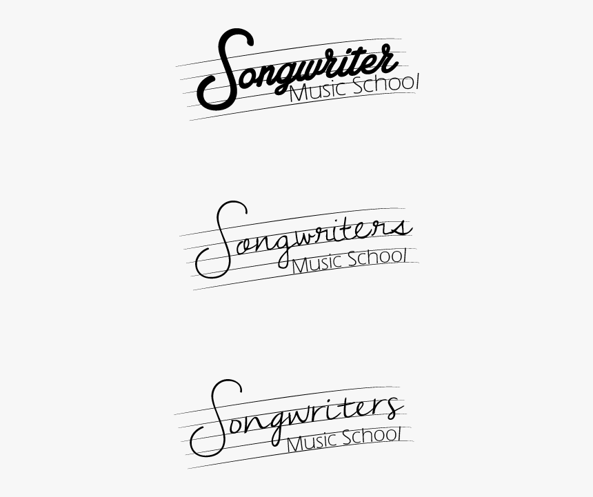 Logo Songwriter´s Escuela De Música - Calligraphy, HD Png Download