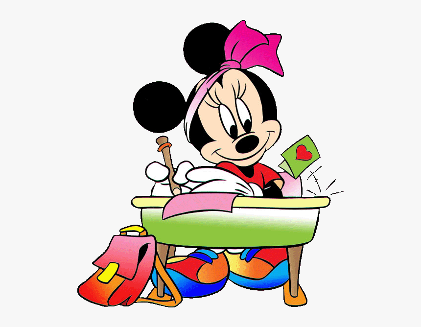 Minnie Mouse Clipart Teacher Minnie Mouse School, HD Png Download
