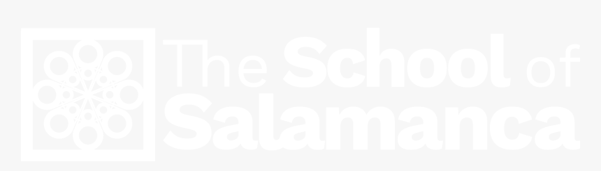 Logo Escuela De Salamanca Horizontal Blanco - Black-and-white, HD Png Download