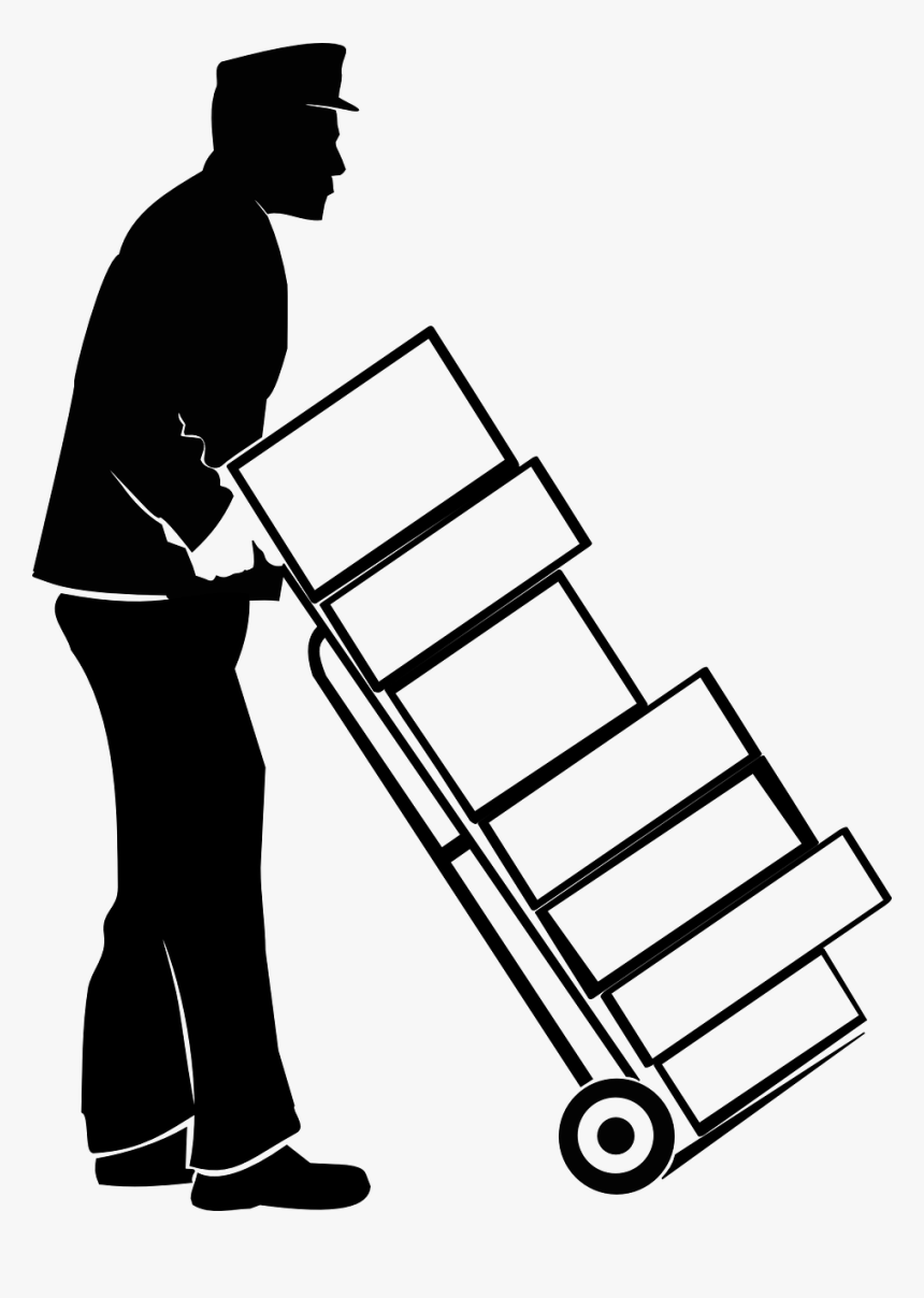 Moving Boxes Clipart Black And White, HD Png Download