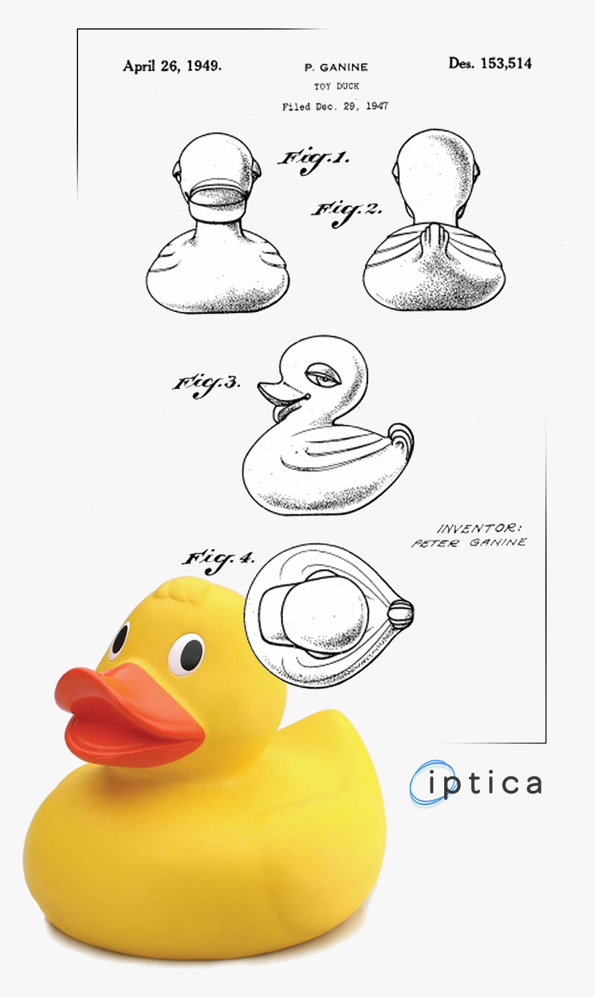 Rubber Duck Patent Print, HD Png Download