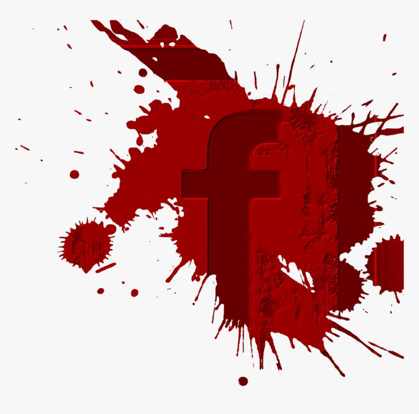 #facebook #fb #splash #red #sticker #ftestickers #picsartpassion - Vector Paint Splatter Red, HD Png Download