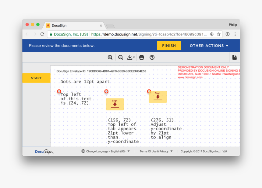 Sign Here Tab Alignment - Docusign Tab, HD Png Download