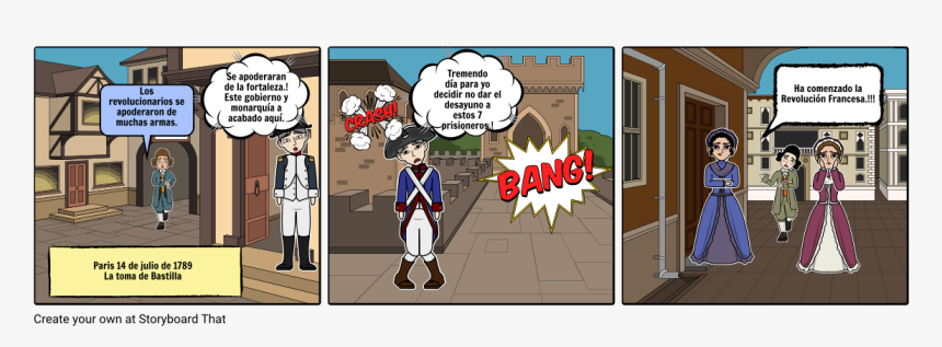 Revolucion Francesa Toma De Las Bastillas Comic, HD Png Download