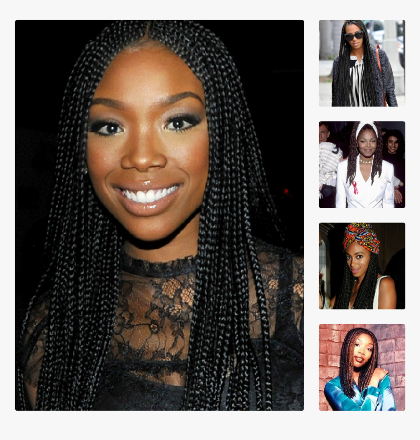 Black Girl Micro Braids, HD Png Download