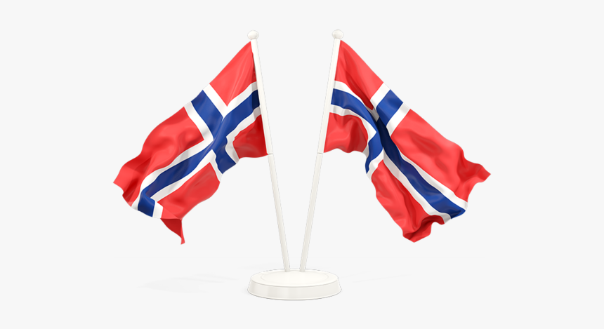 Two Waving Flags - Waving Bangladesh Flag Png, Transparent Png