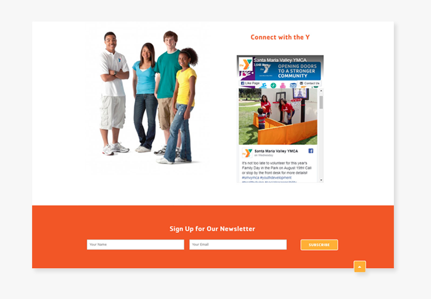 Fundly Newsletter Signup Morweb Integration Ymca - Ymca Teen, HD Png Download