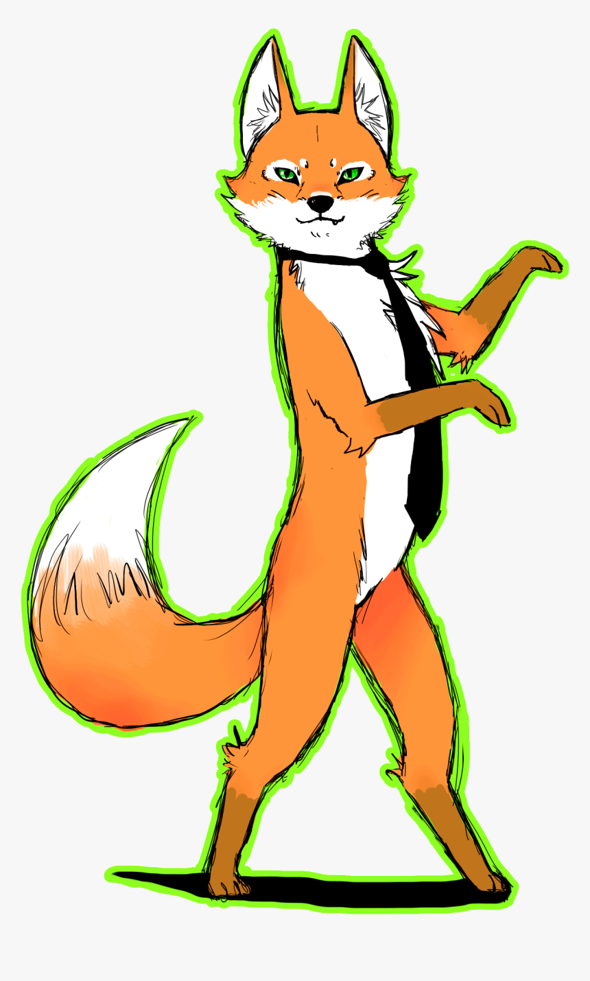 Png Gif Dancing Fox Images Download Banner Black And - Fox Clipart Png Gif, Transparent Png