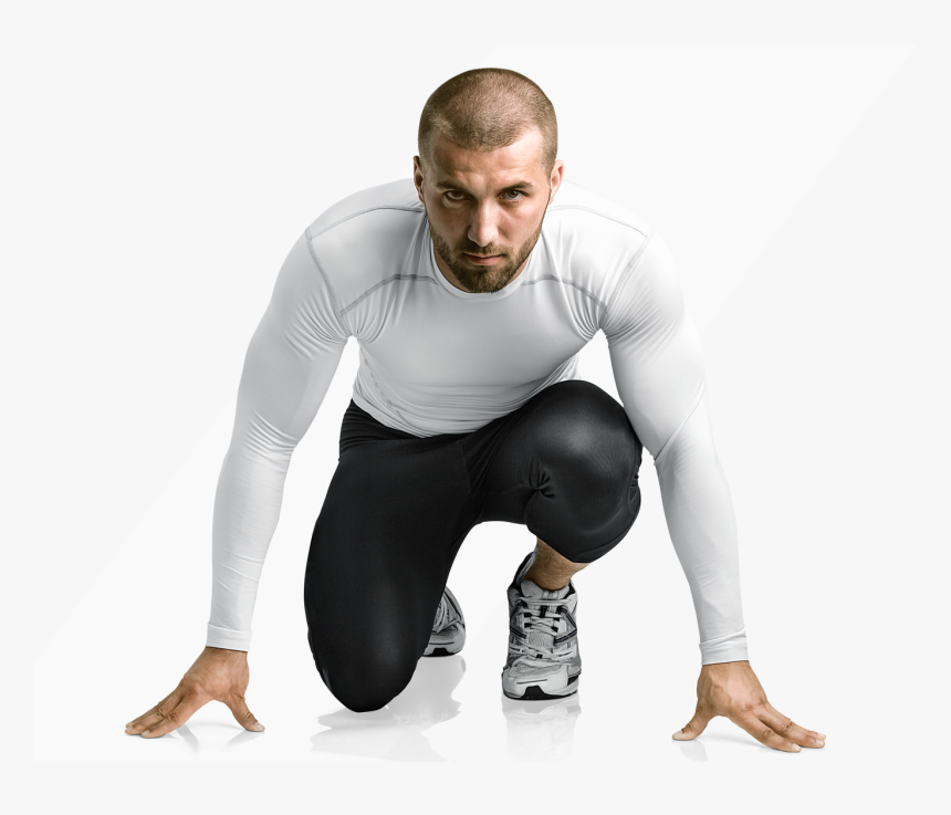 Push Possible® - Runners Starting Stance Front, HD Png Download