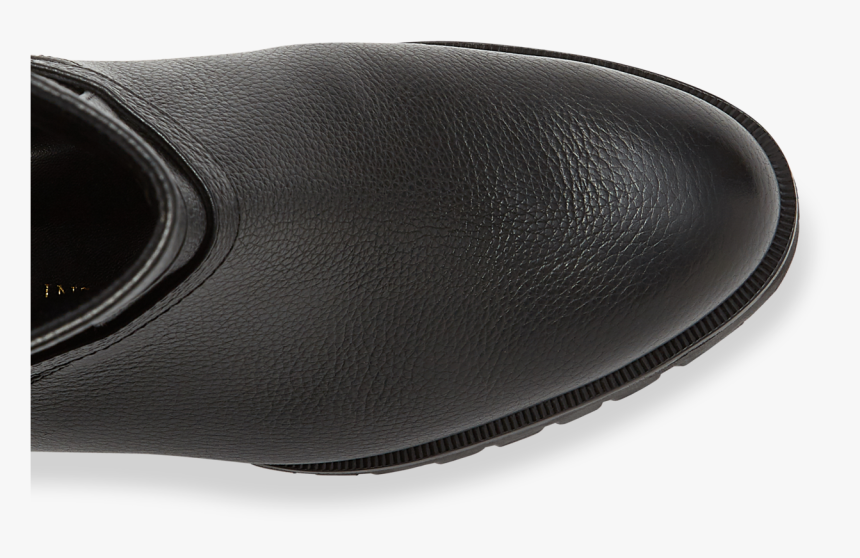 Black Grained Leather - Slip-on Shoe, HD Png Download