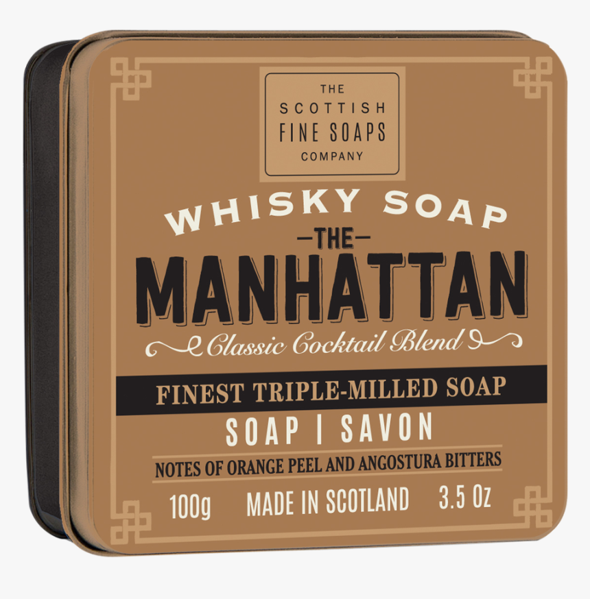 Scottish Fine Soaps Manhattan Soap Tin - Illustration, HD Png Download