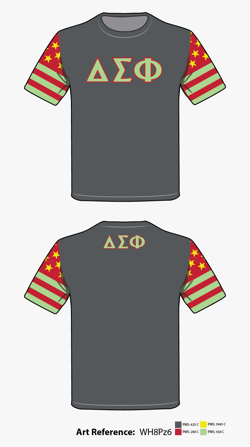 Delta Sigma Phi Men S Short Sleeve Performance Shirt - Tricouri Simple Bumbac Copii, HD Png Download