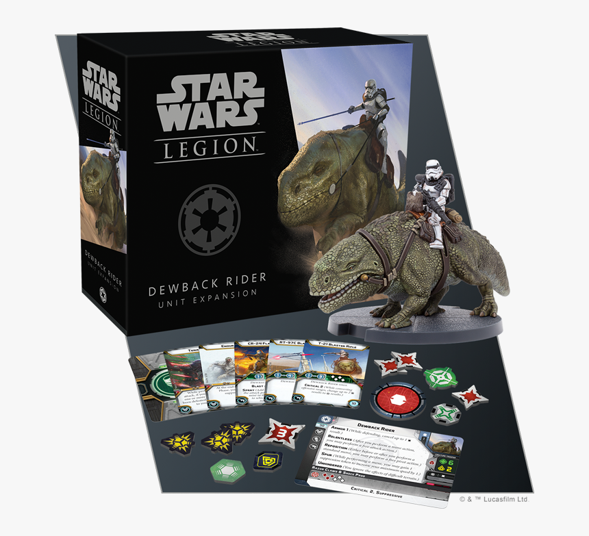Star Wars Legion Dewback Rider, HD Png Download