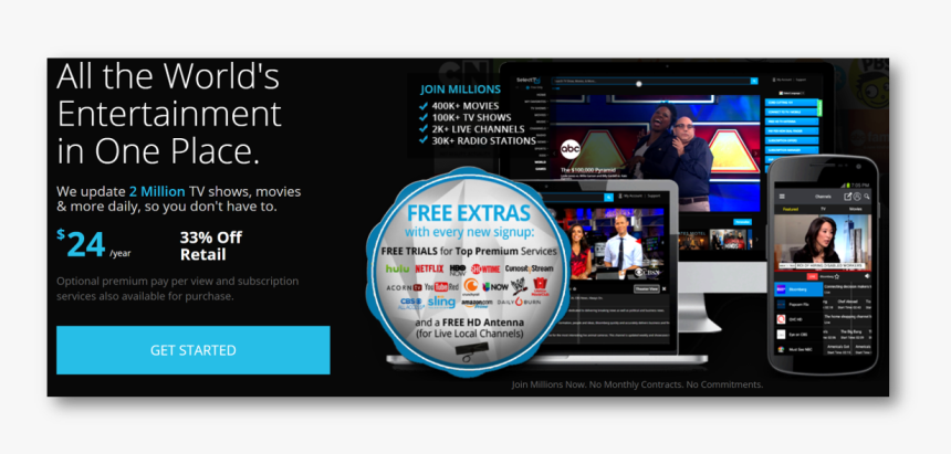 Freecast Select Tv International, HD Png Download