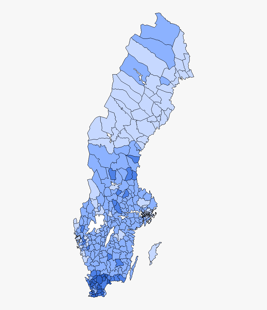Sweden Democrats 2010 Election - Sweden Democrats Vote Map, HD Png Download