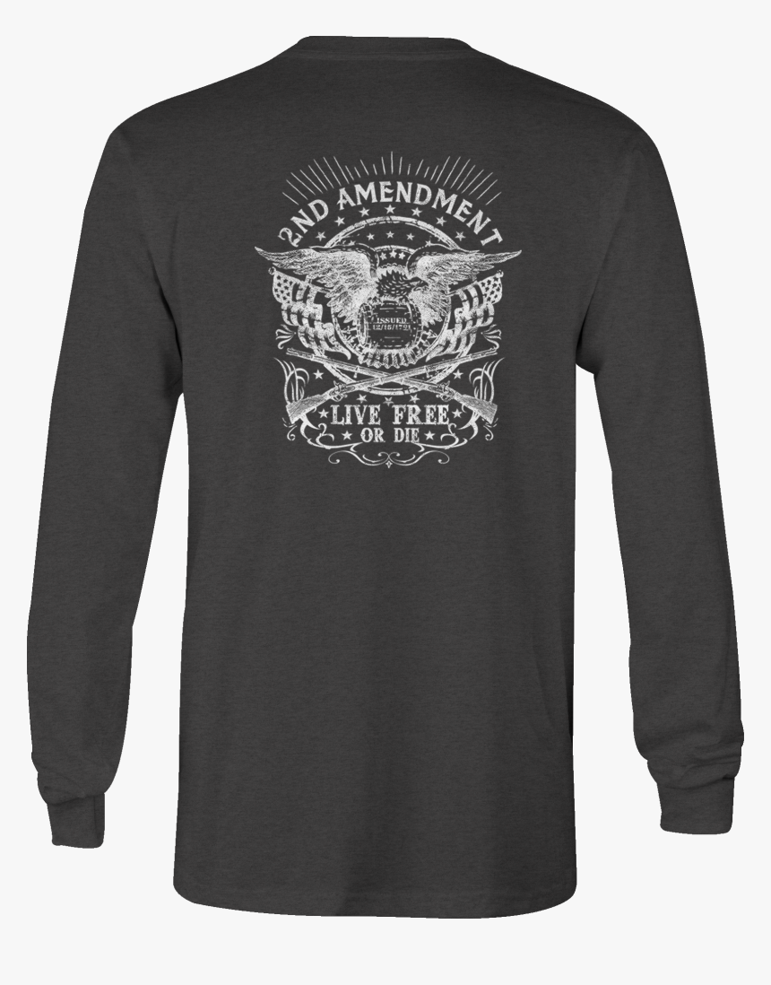 Gun Long Sleeve Tshirt Nra Live Free Shirt For Men - Live Free Or Die Png, Transparent Png