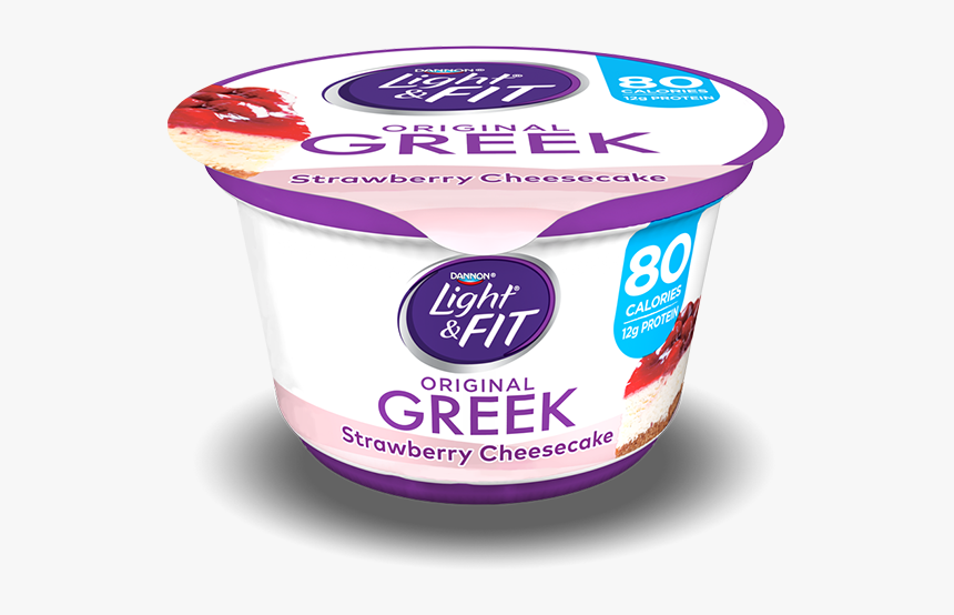Dannon Light And Fit Strawberry Cheesecake, HD Png Download