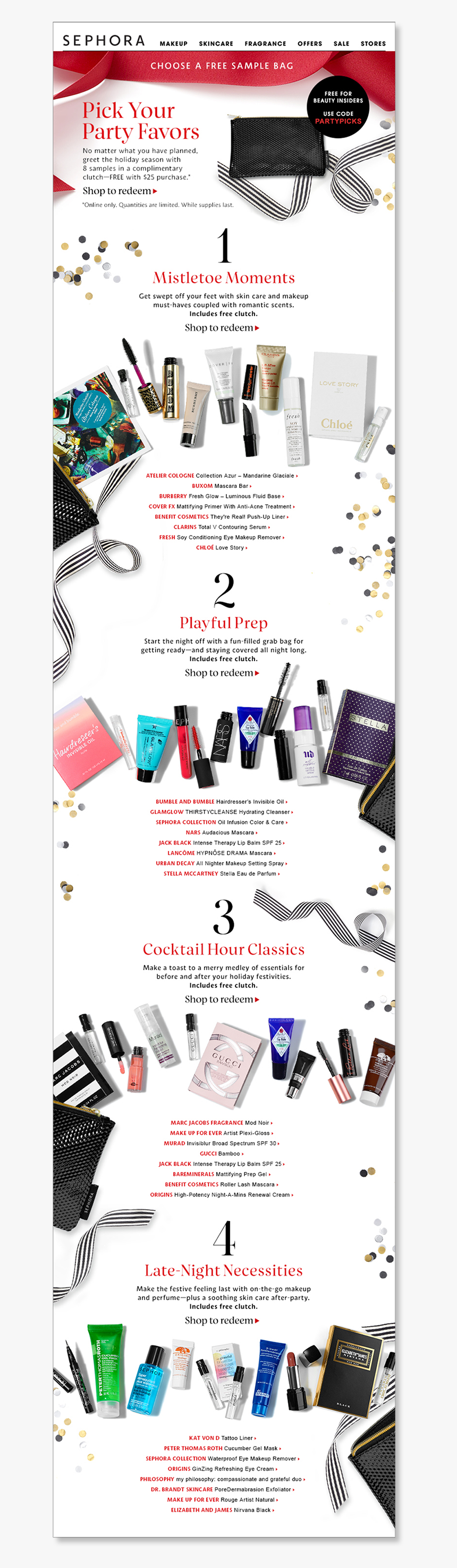 Sephora Holiday-samplebag Email Presentation, HD Png Download