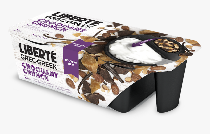 3d Grec2 Croquant Newdie 2x130g Choco Amandes Caramel - Liberte Greek Yogurt Crunch, HD Png Download