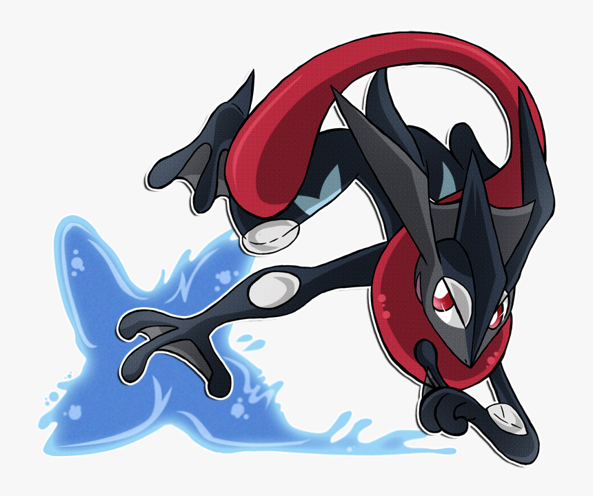 Froakie Drawing Greninja Costume - Png Greninja Shiny, Transparent Png