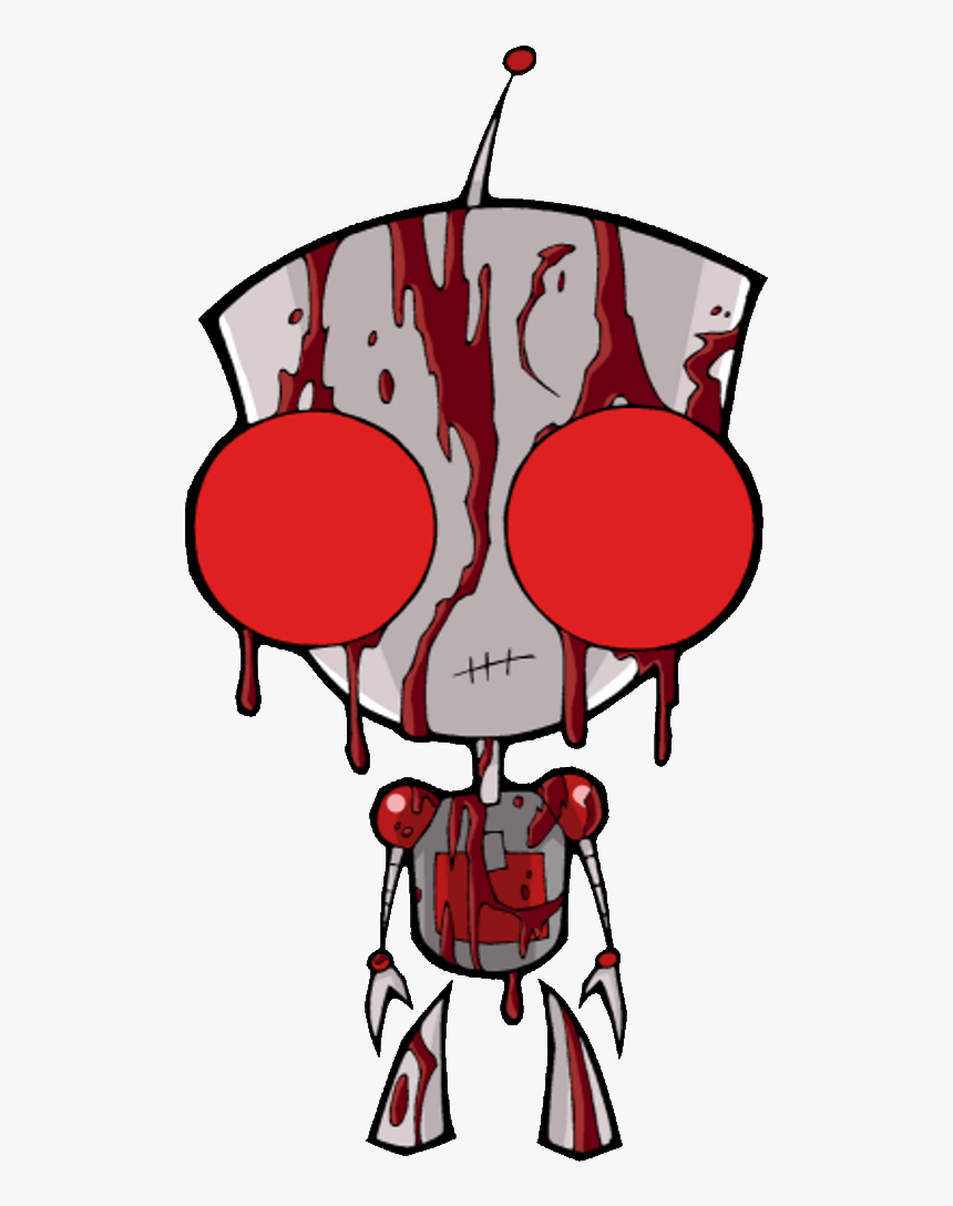 Bloody Gir From Invader Zim , Png Download - Invader Zim Gir Rage, Transparent Png
