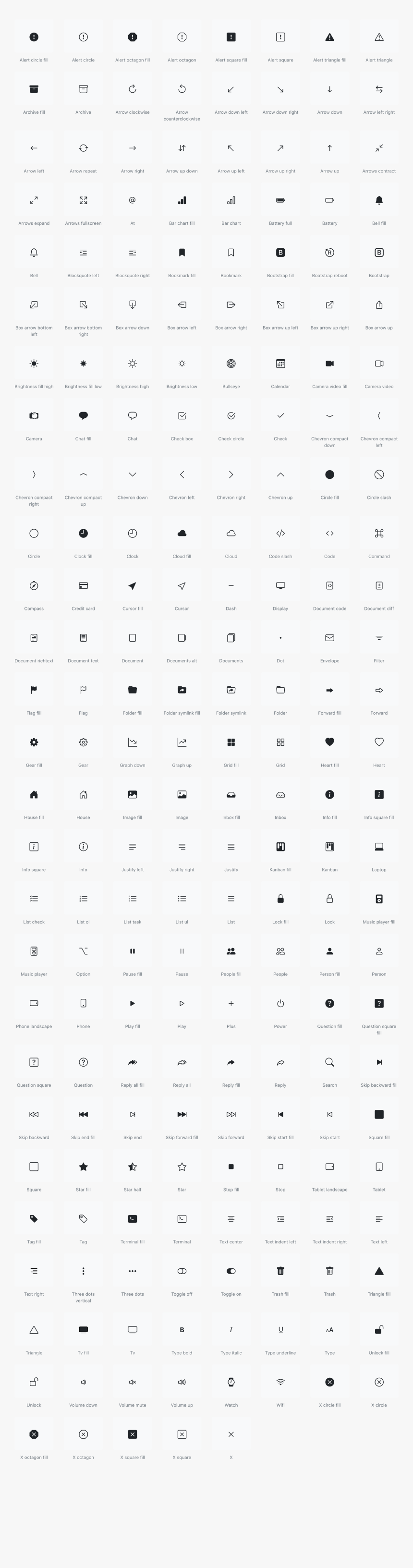 Bootstrap Icons Full List - Wallpaper, HD Png Download