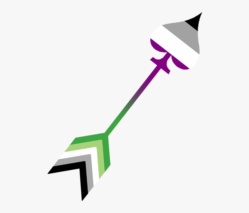 It S An Ace Of Spades Arrow Aro Ace Tattoo Hd Png Download Transparent Png Image Pngitem