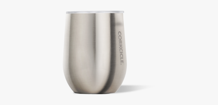 Corkcicle 12 Oz Stemless Brushed Steel, HD Png Download