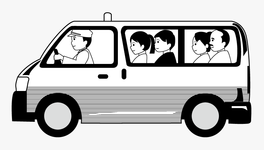 Taxi Images Black And White, HD Png Download