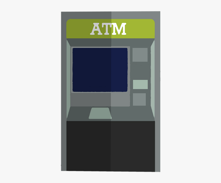 Atm, Vector, Banking, Bank, Cartoon - Cash App Card Atm, HD Png Download