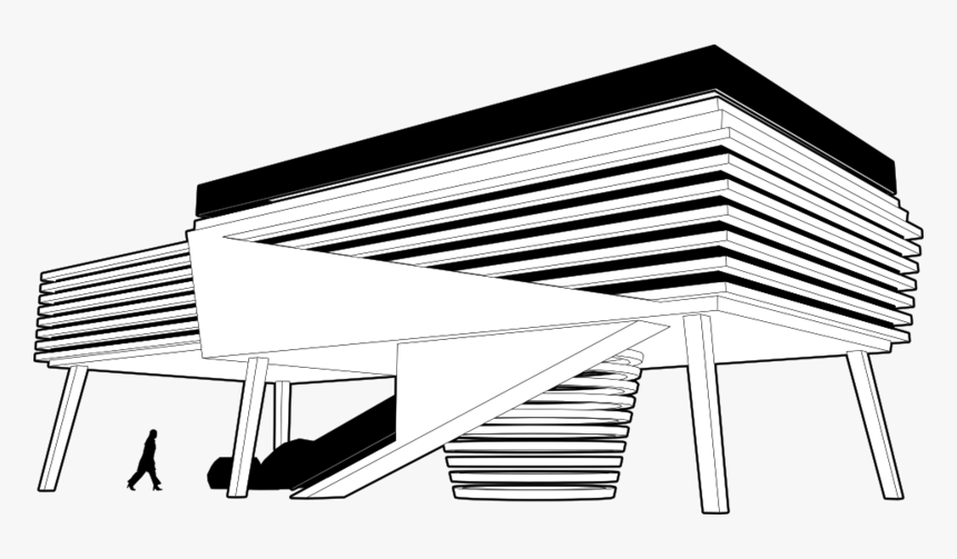 Zweifluchtpunktperspektive Gebäude, HD Png Download