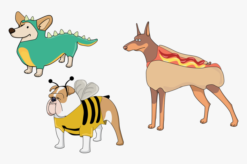 Clip Art Of The Best - Dog In Costume Drawing, HD Png Download