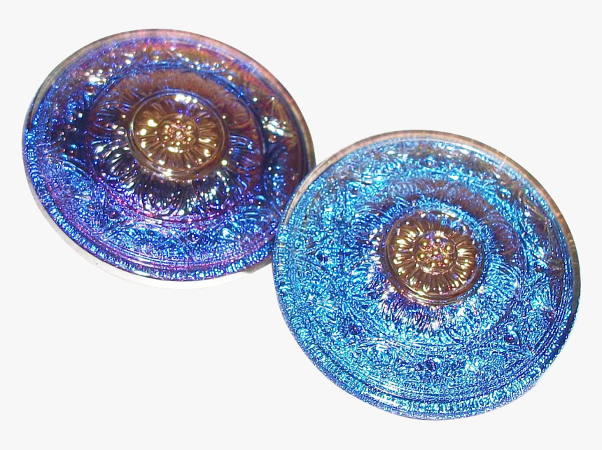 Transparent Glass Button Png - Earrings, Png Download