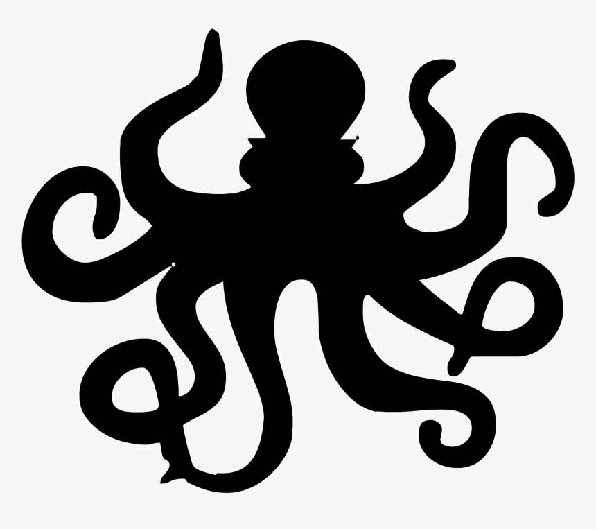Outline Octopus, HD Png Download