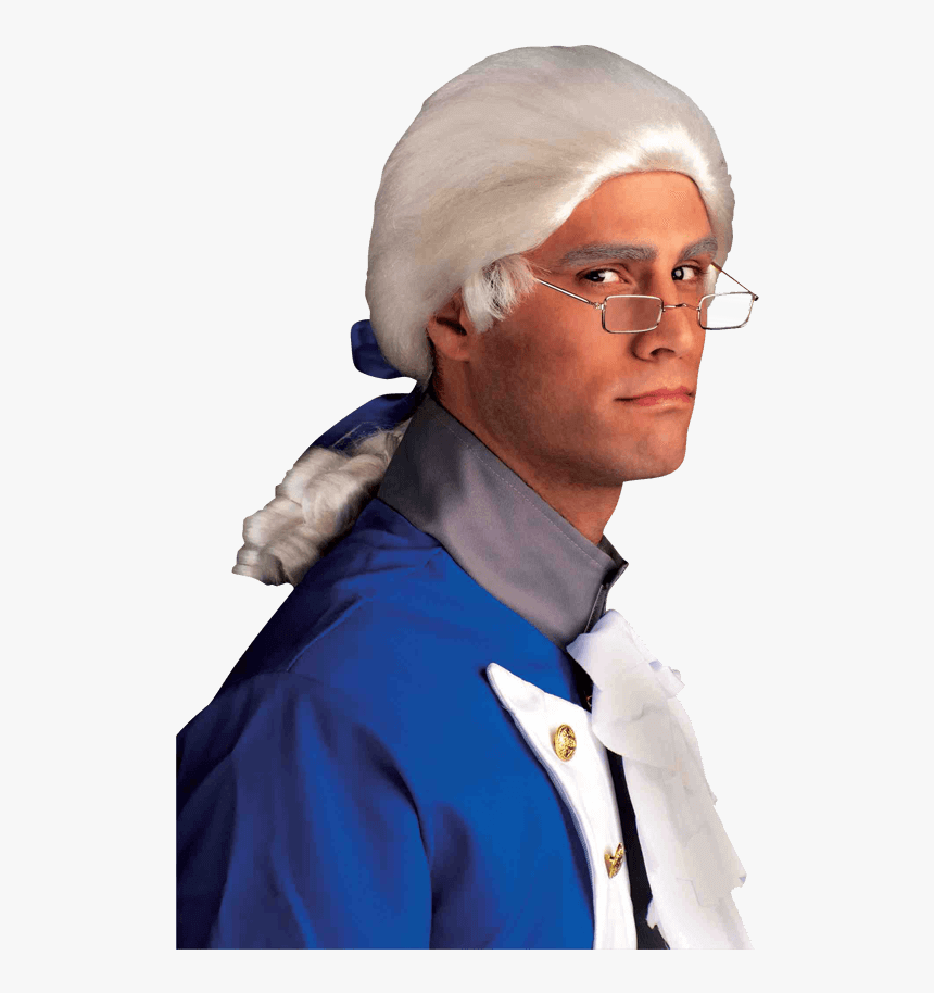 Historical White Wig - Founding Fathers With Ponytails, HD Png Download