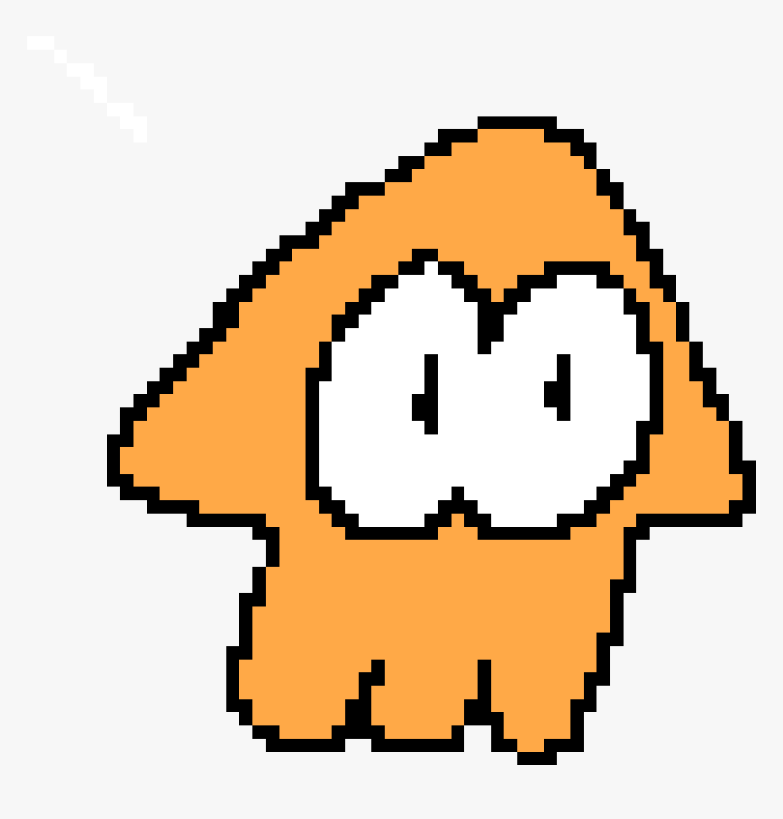 Pixel Splatoon Squid , Png Download - Trick Or Treat Pixel Art, Transparent Png