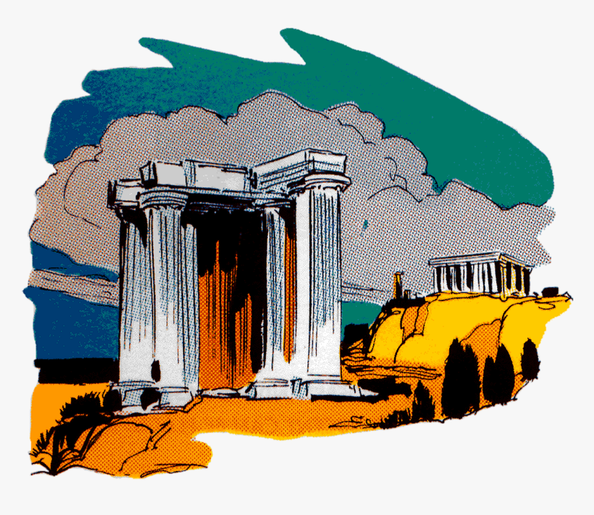 Structure Vintage Landscape Free Picture - Illustration, HD Png Download