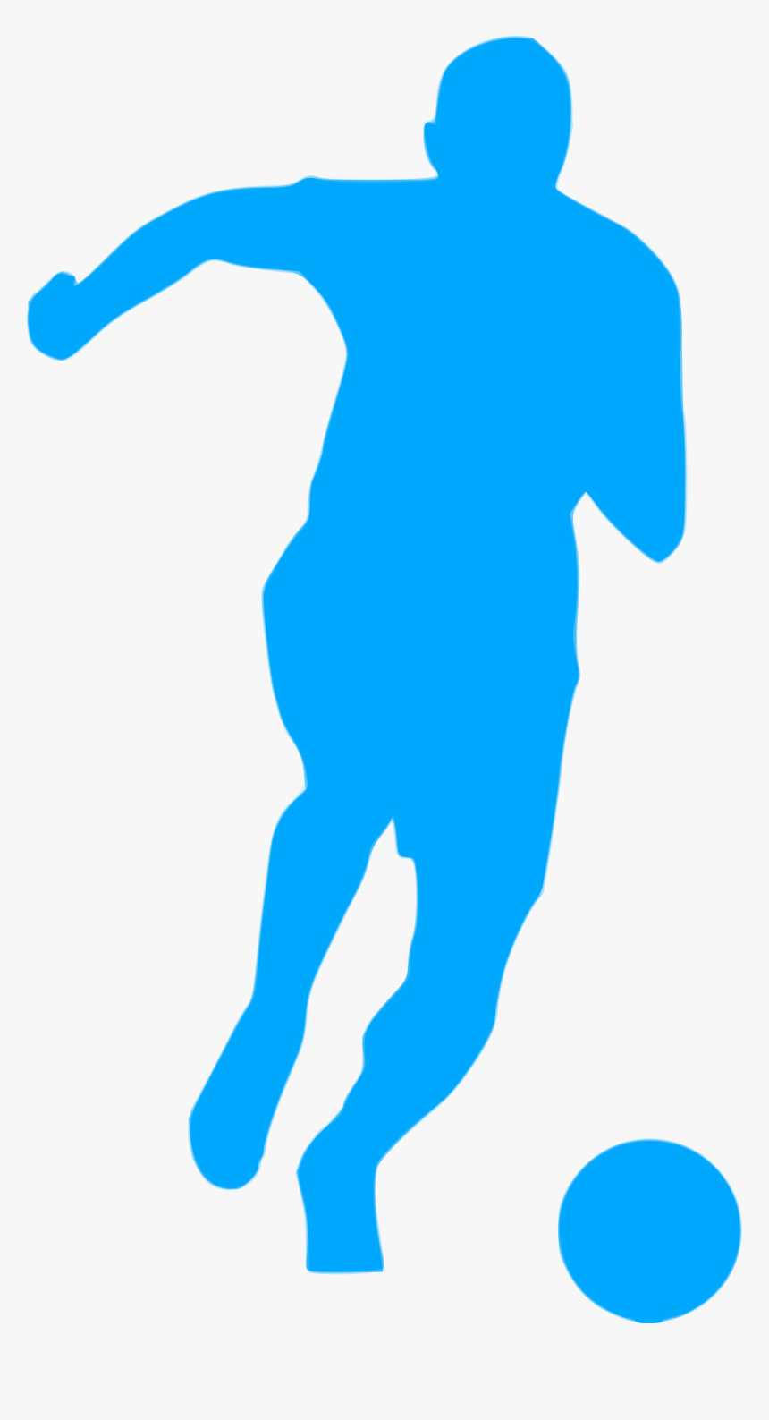 Silhouette Football 27 Clip Arts - Football Icon Blue Png, Transparent Png