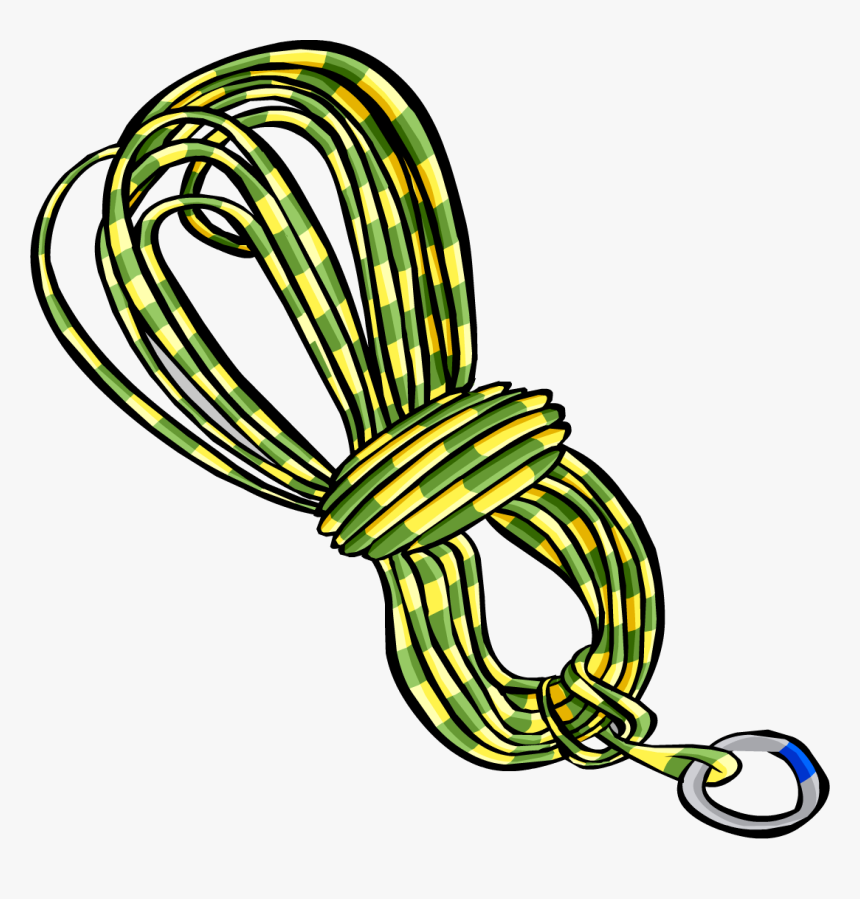 Mountain Climbing Rope - Rock Climbing Rope Clipart, HD Png Download
