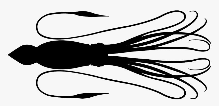 Giant Squid Silhouette, HD Png Download