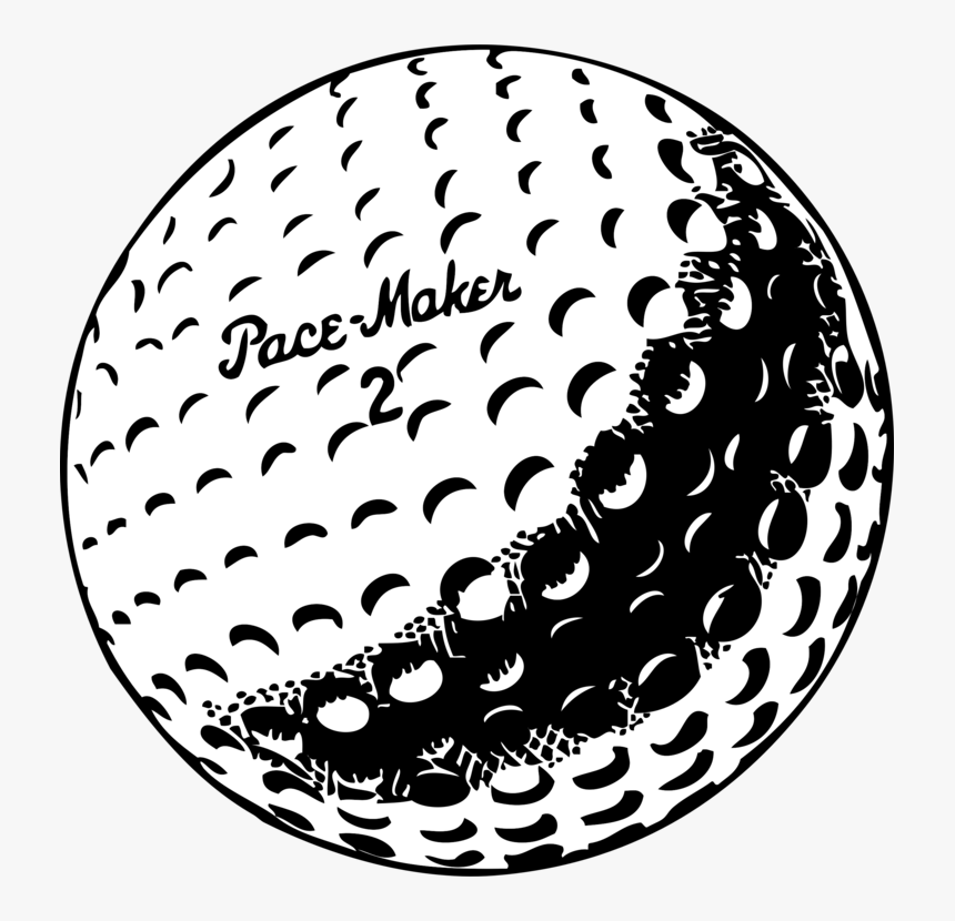 Clip Art Golf Ball And Tee Clip Art - Vintage Golf Ball Clip Art, HD Png Download