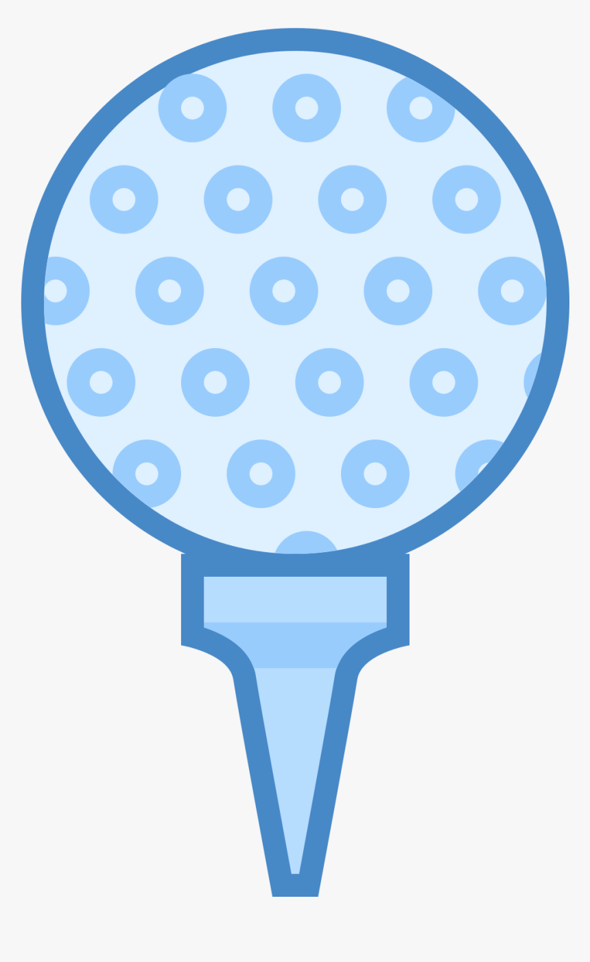 Golf Ball Icon Blue Png Clipart - Circle, Transparent Png