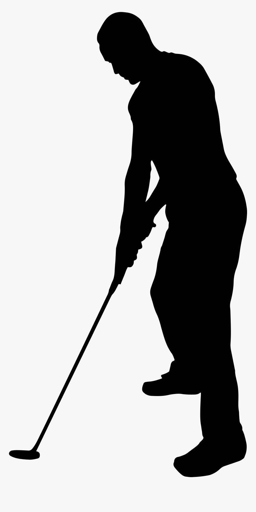Golf Player Silhouette At Getdrawings - Transparent Golf Silhouette Png, Png Download