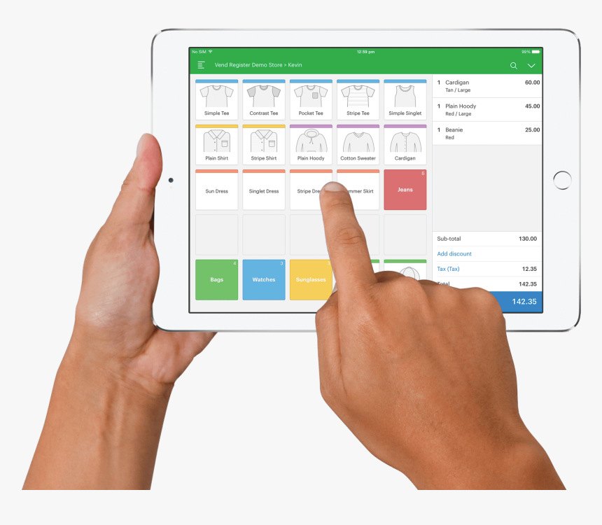 Ipad In Hands Png, Transparent Png