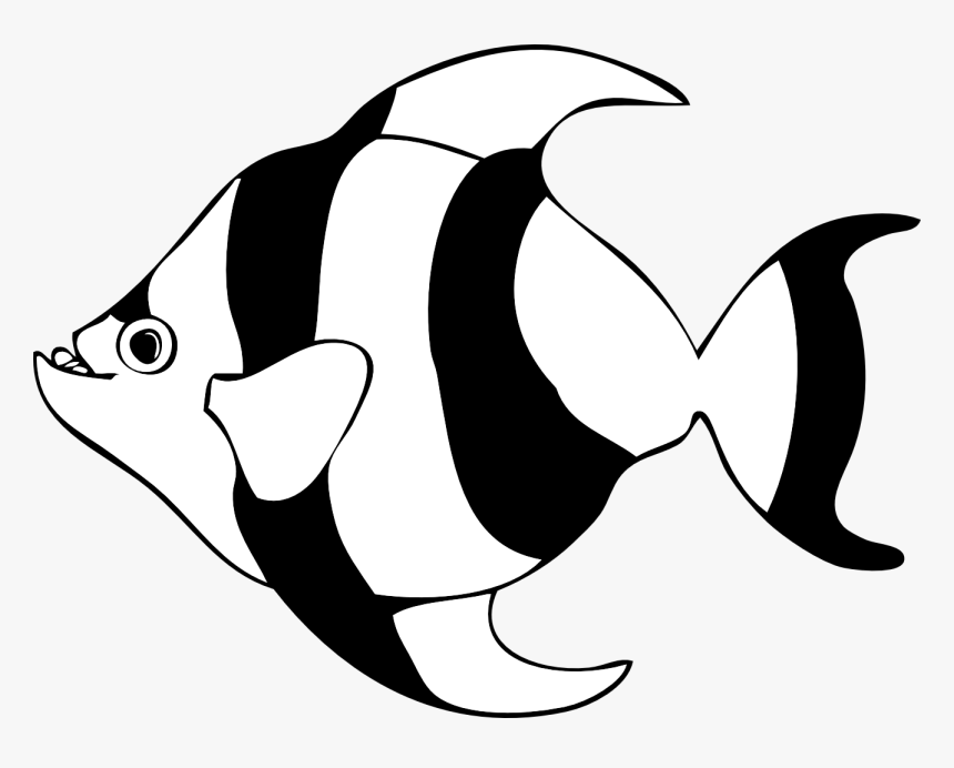 Fish Clipart Black And White, HD Png Download