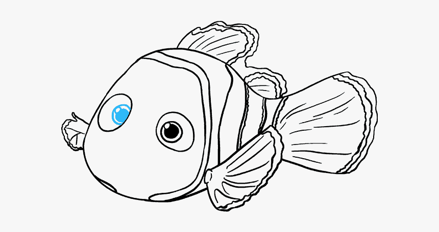 How To Draw Nemo - Nemo Black And White, HD Png Download