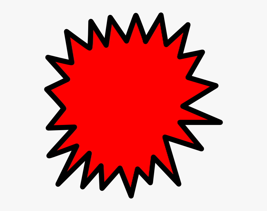 Cliparts Red Starburst Kid Download Png Clipart, Transparent Png